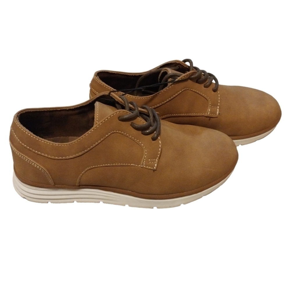 Kids Suede shoes size 1 Tennis shoes brown Steve Madden Lace Up Dress Shoes - Picture 5 of 5